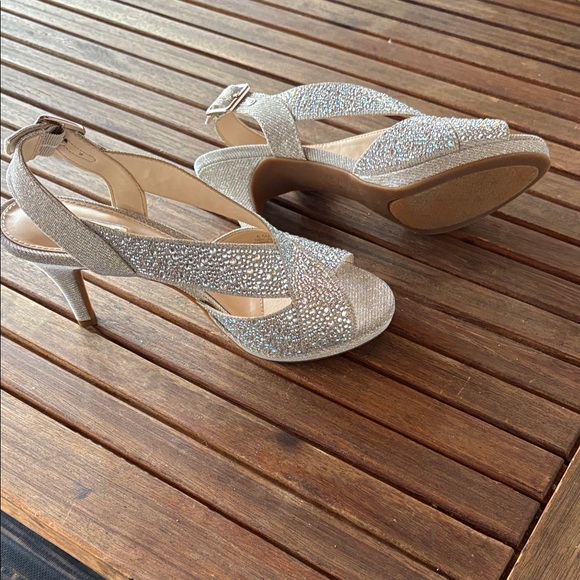 Alex Marie Shimmering Rhinestone Heels - Picture 3 of 3